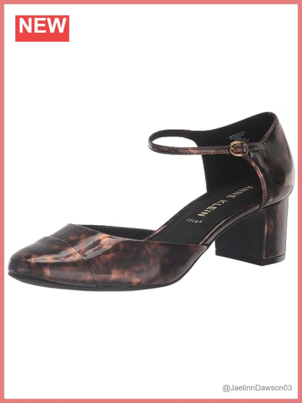 Anne Klein Pizetta Leather Pointed Toe Block Heel Pumps - Comfortable Dress